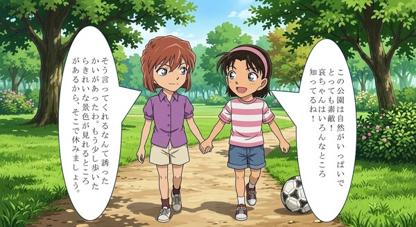 哀と歩美のデート