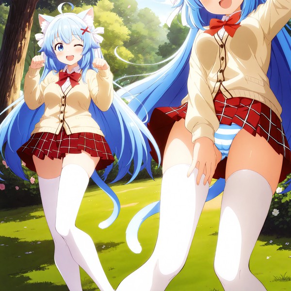 赤チェ×青縞パン→😻