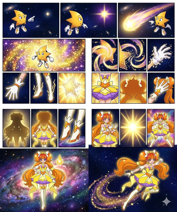 Ristar transforms Cure Twinkle