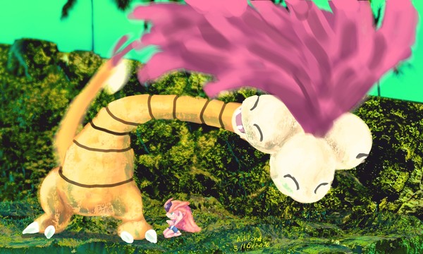 Geist and shiny alolan Exeggutor
