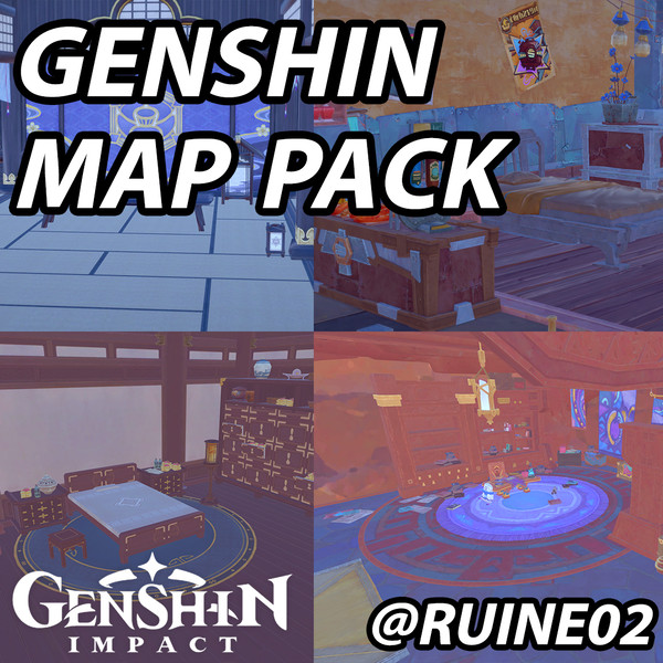 [KK/KKS]Genshin Map Pack Release