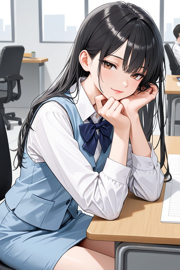 小説「遅れてきた新入社員」の挿絵