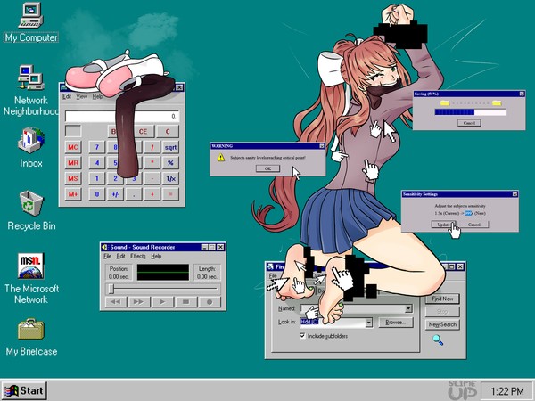 Monika - Windows 98 Destruction