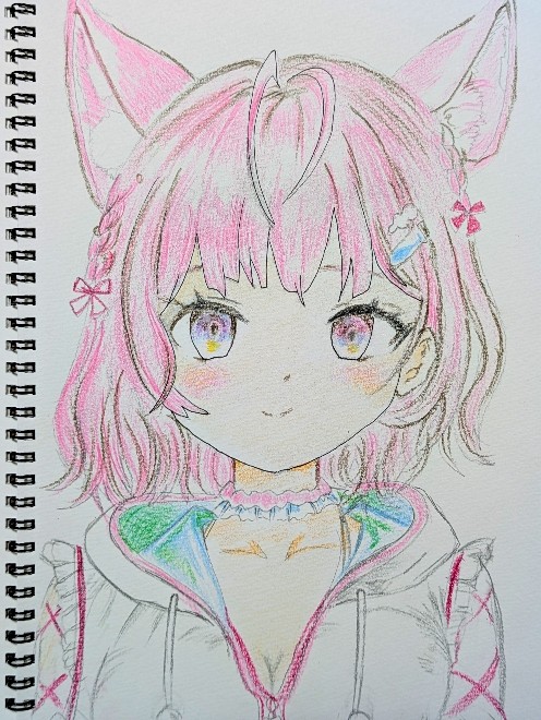 博衣こより　アナログイラスト