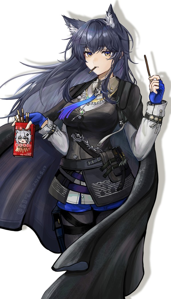 画了德克萨斯和表情差分(テキサスと彼女の表情の差分を描いた) - 1/14