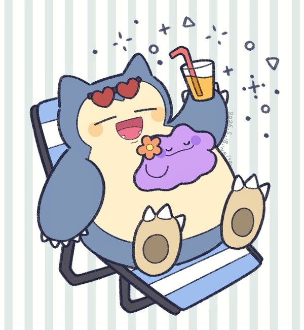 メタモンとカビゴン - 1/1
