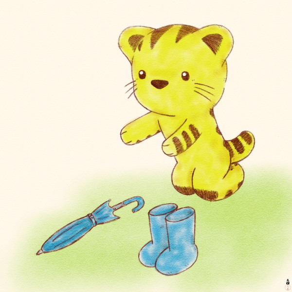 鉛筆で描いてデジタルで塗りぬり(*^^*)