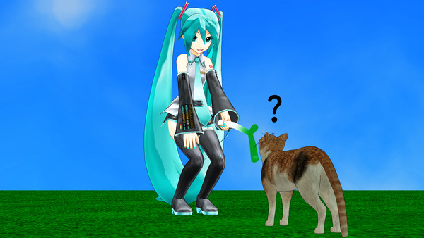 ミクと猫