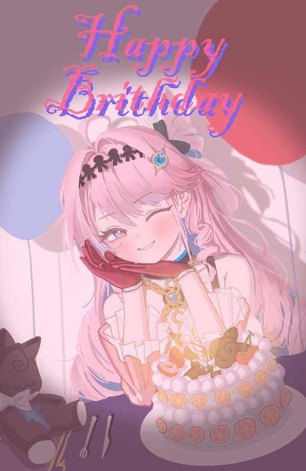 Happy brithday,Denia.😭