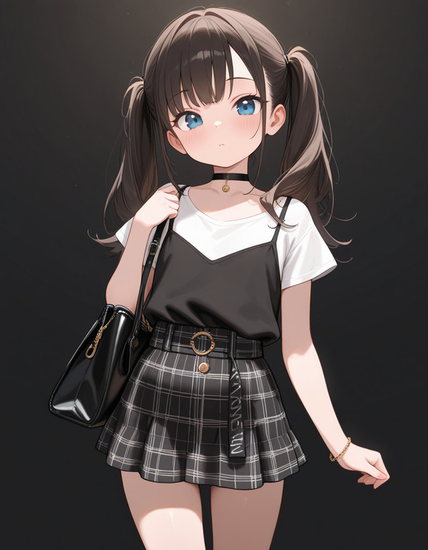黒のコーデ