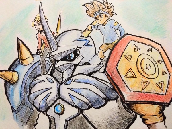 オメガモンと太一、ヤマト