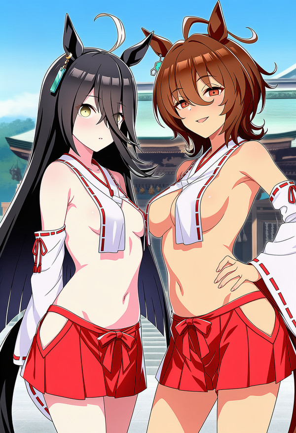 巫女ウマ娘 マンハッタンカフェ&アグネスタキオン