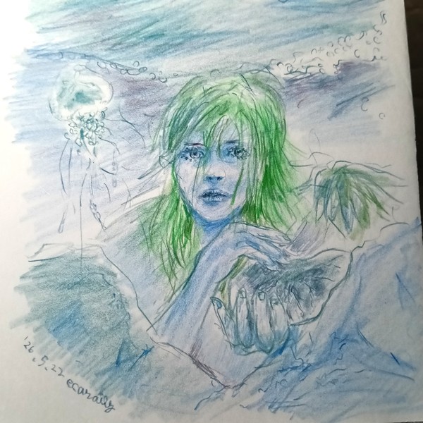 色鉛筆画0522