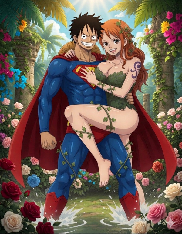 Superman Luffy & Poison Nami