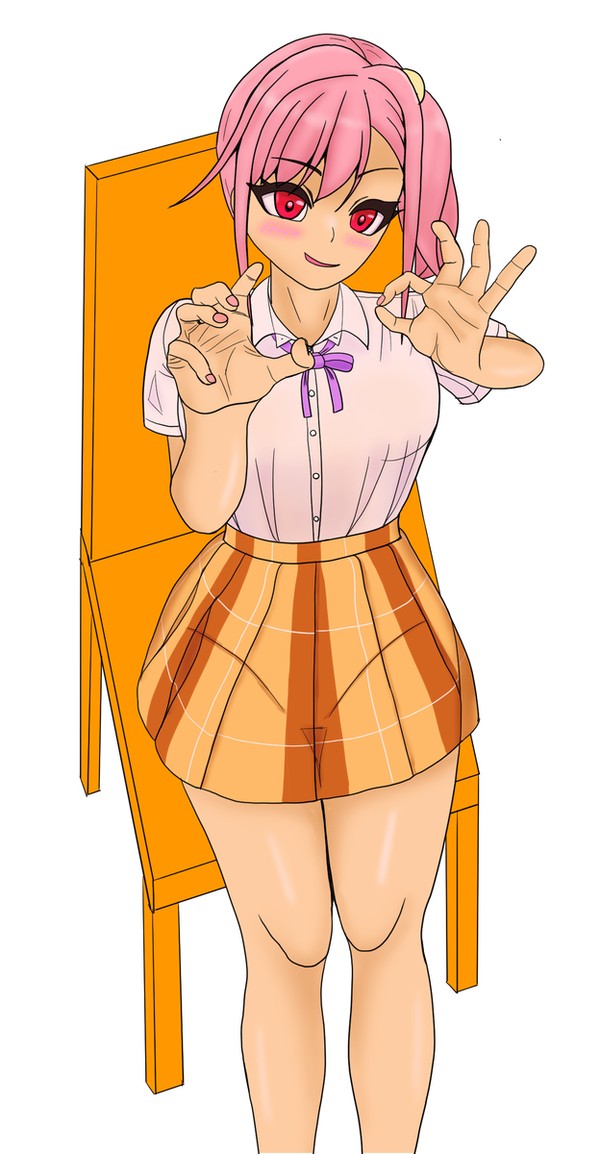 謎ポーズ浦見かな