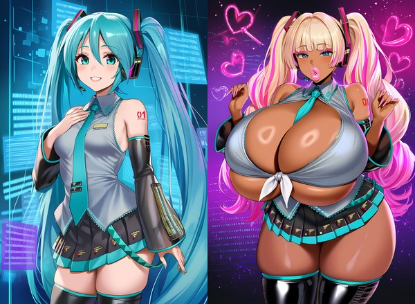 初音ミク bimbo化