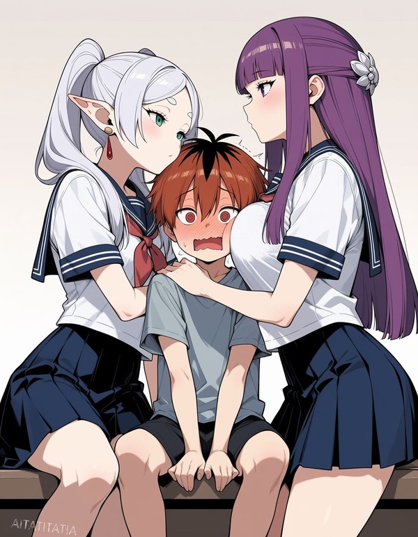 [フリーレン]おっぱいサンド[フェルン]