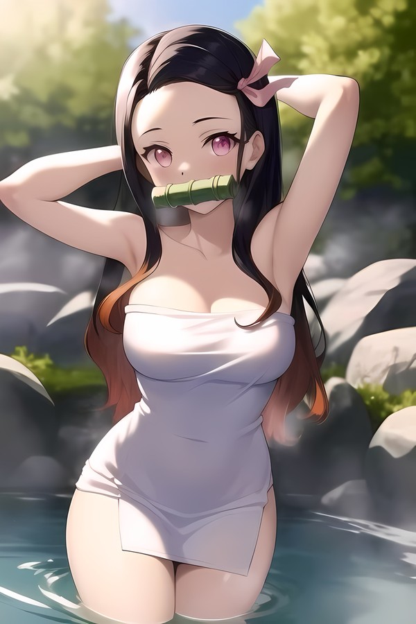 Relaxing Nezuko