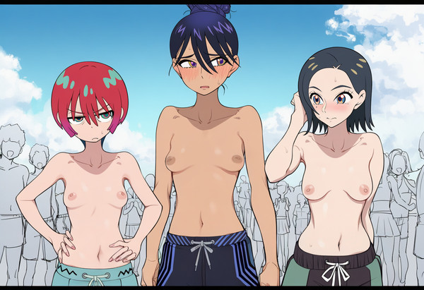 男水着チャレンジ♡