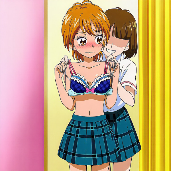 全プリキュアで百合（試着・ブラジャー）