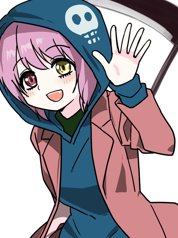 朝活イラスト68日目 女の子(死神)