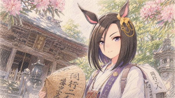 白装束のウマ娘たち ー 巡礼編 #74 エアグルーヴ