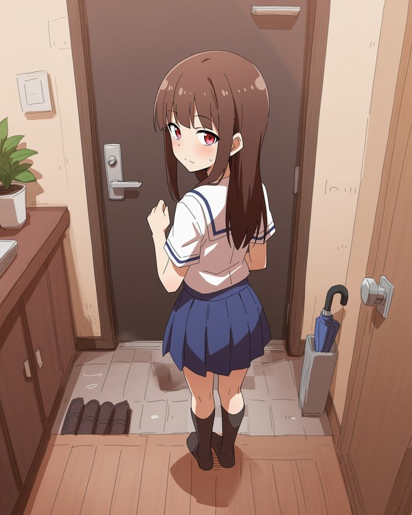 玄関エッチ
