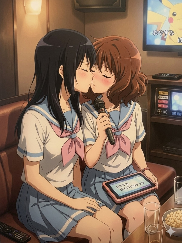 カラオケで『おやすみ ぼくのピカチュウ』を歌うマジ夫婦