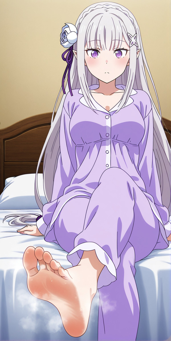《Re:0》爱蜜莉雅 睡衣 玉足品鉴 - 1/5
