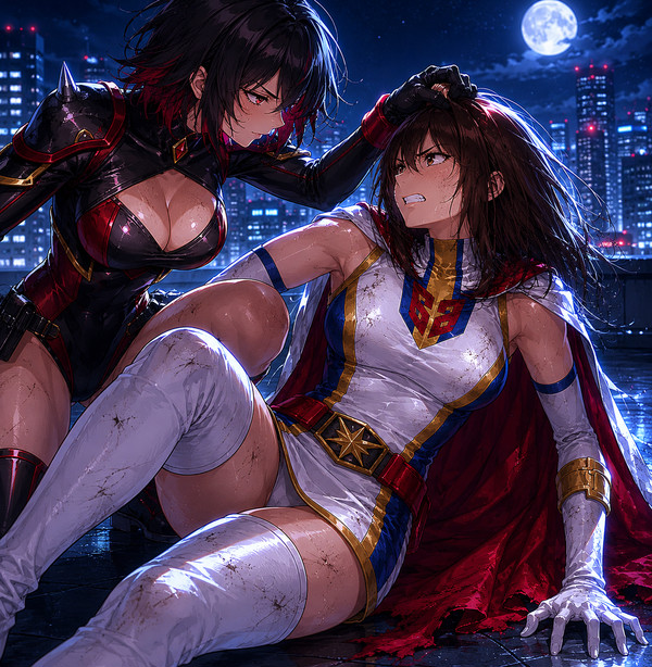 バードホワイトvs復讐の悪の女戦士その4 バードホワイトの素顔