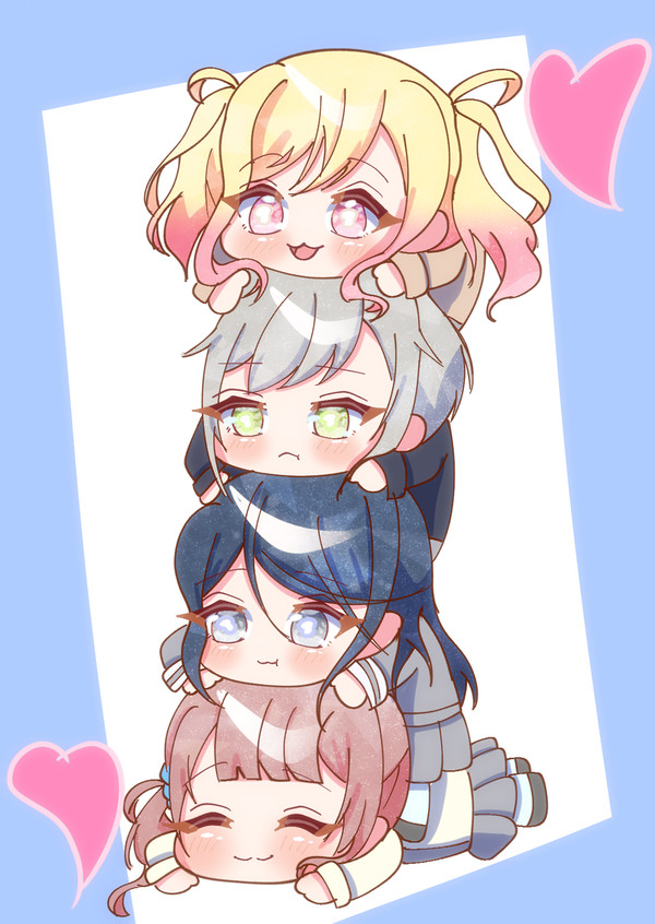 4人でひとつ！🩷💙💚💛💫