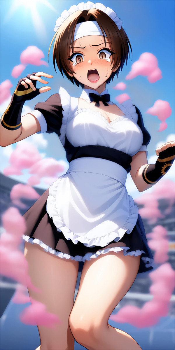 京サマ女体化 メイド服 - 1/2