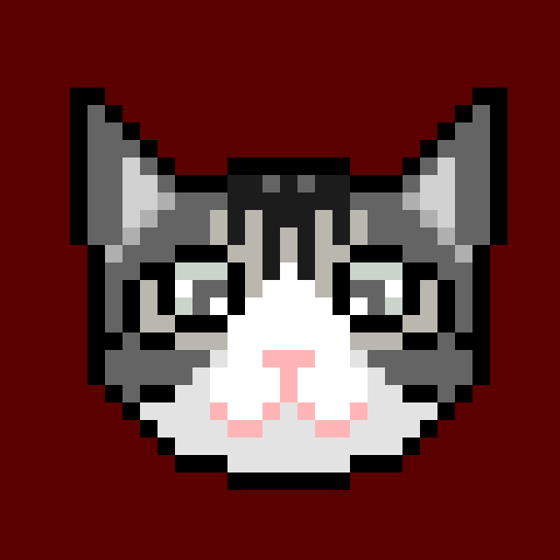 【ドット絵】友達の猫