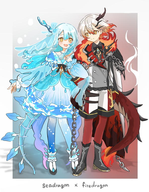 シードラゴンとドラゴンの双子 - 1/1