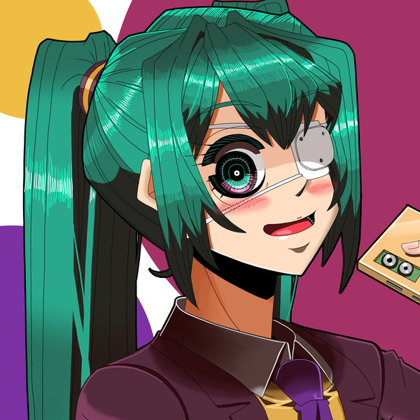 初音ミク（モニタリング版）を描きました