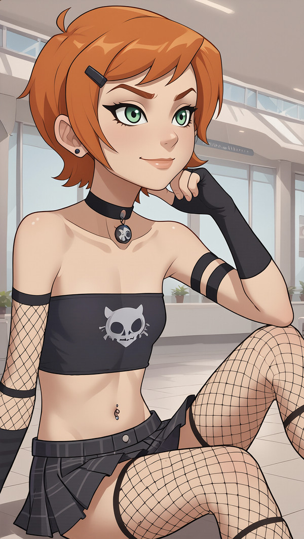 Gwen Twnnyson alt goth style