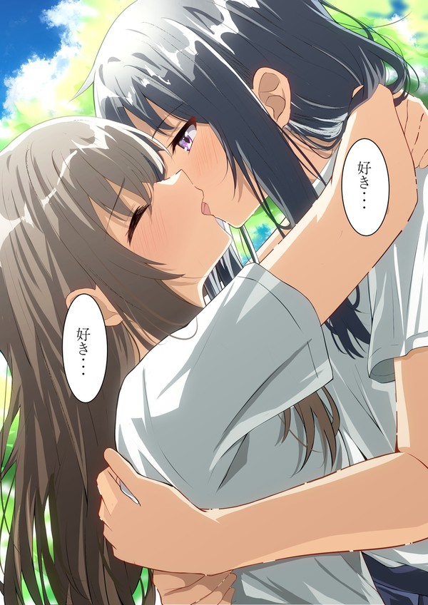 純愛百合カップル