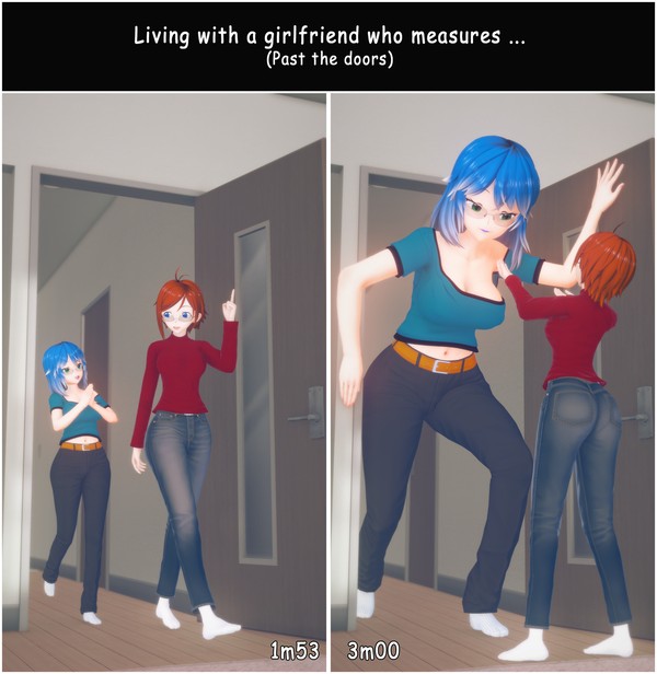A 3 meter girlfriend at home - 1/3