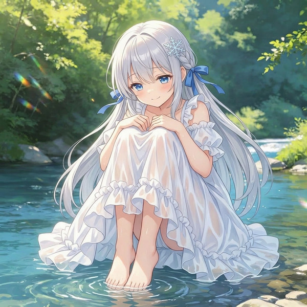 水遊びのあと・・・