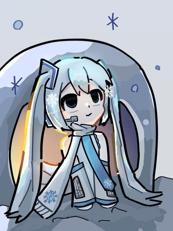 マスター。ずーっと、かまくらで待ってますよ。