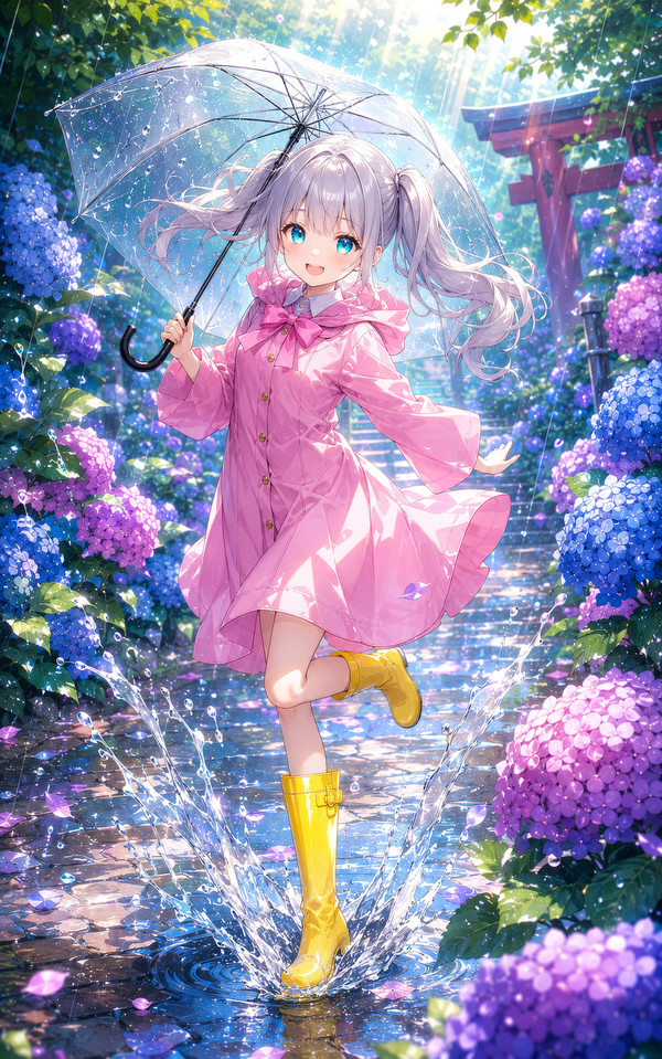 「ねっ、雨の日も悪くないでしょ?」