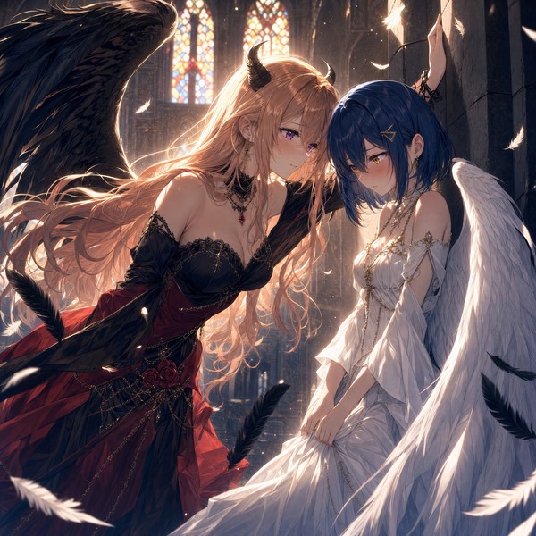 恶魔与天使奇幻风
