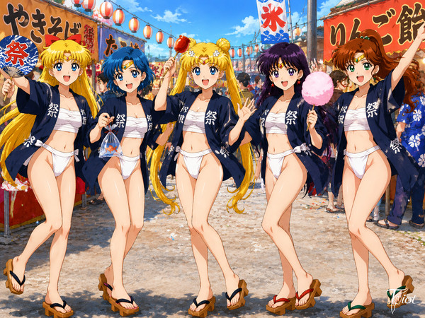 セーラー戦士の夏祭り