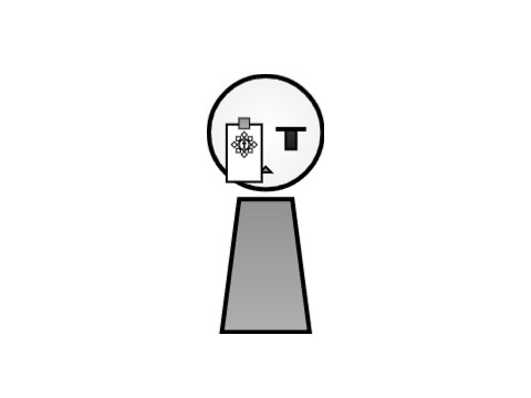自力描き