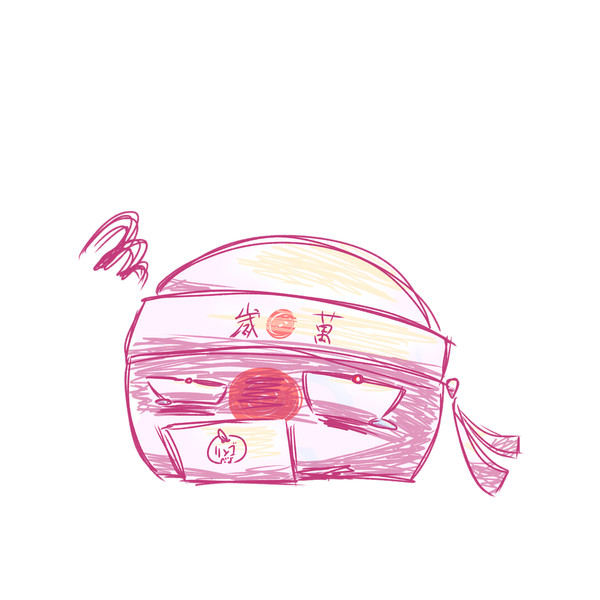 絵柄を変えて描いたわっきょ