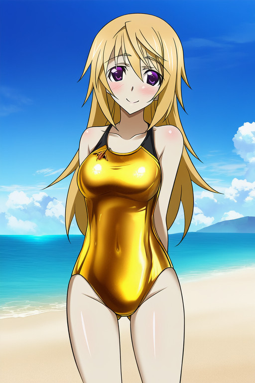 初夏のシャルロット・デュノア・黄金水着