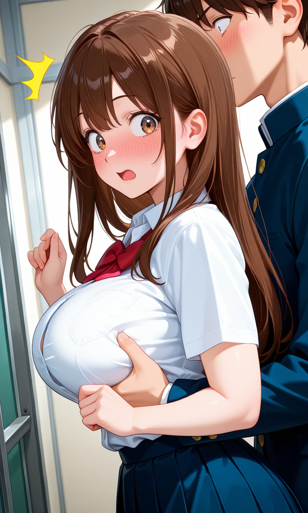 後ろから鷲掴み