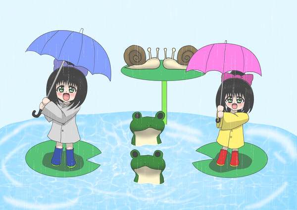 あめふりうららとあおばのしまい