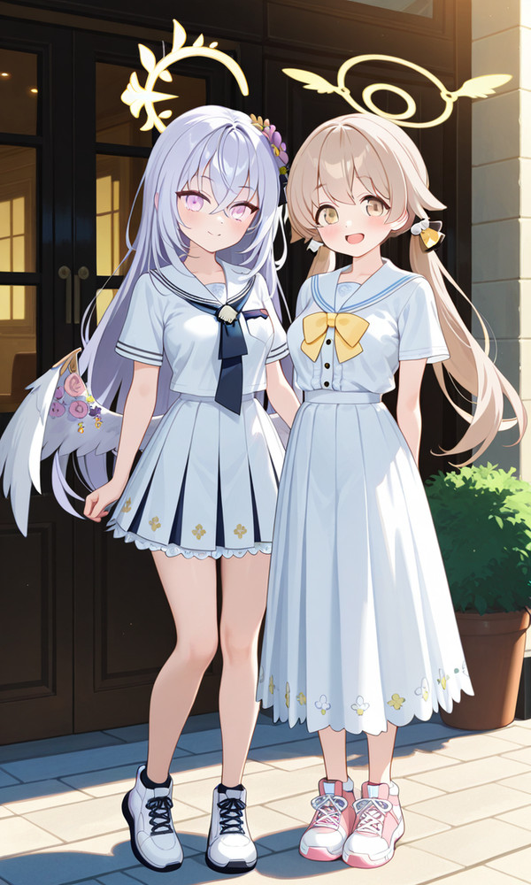 ヒフミとアズサ　夏私服5