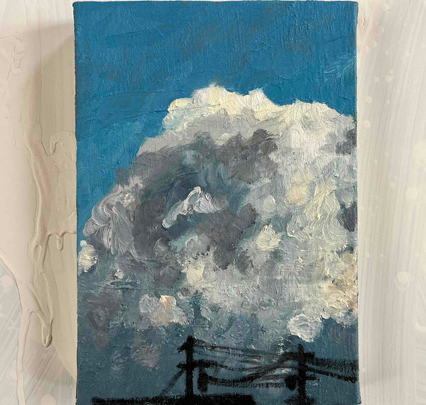 原画 油彩「近所の風景 20266」絵画・サムホールサイズ (1 - 1/7